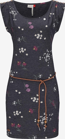 Ragwear Jurk 'Chego Flowers Intl.' in Blauw: voorkant