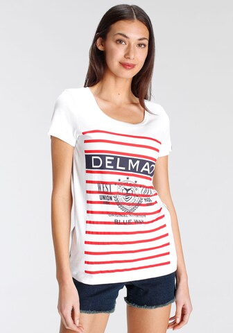 DELMAO Shirt in White: front