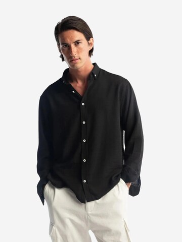 Chemise Giesto en noir : devant
