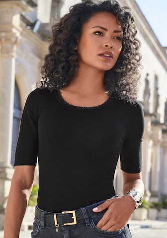 LASCANA Shirt in Black: front