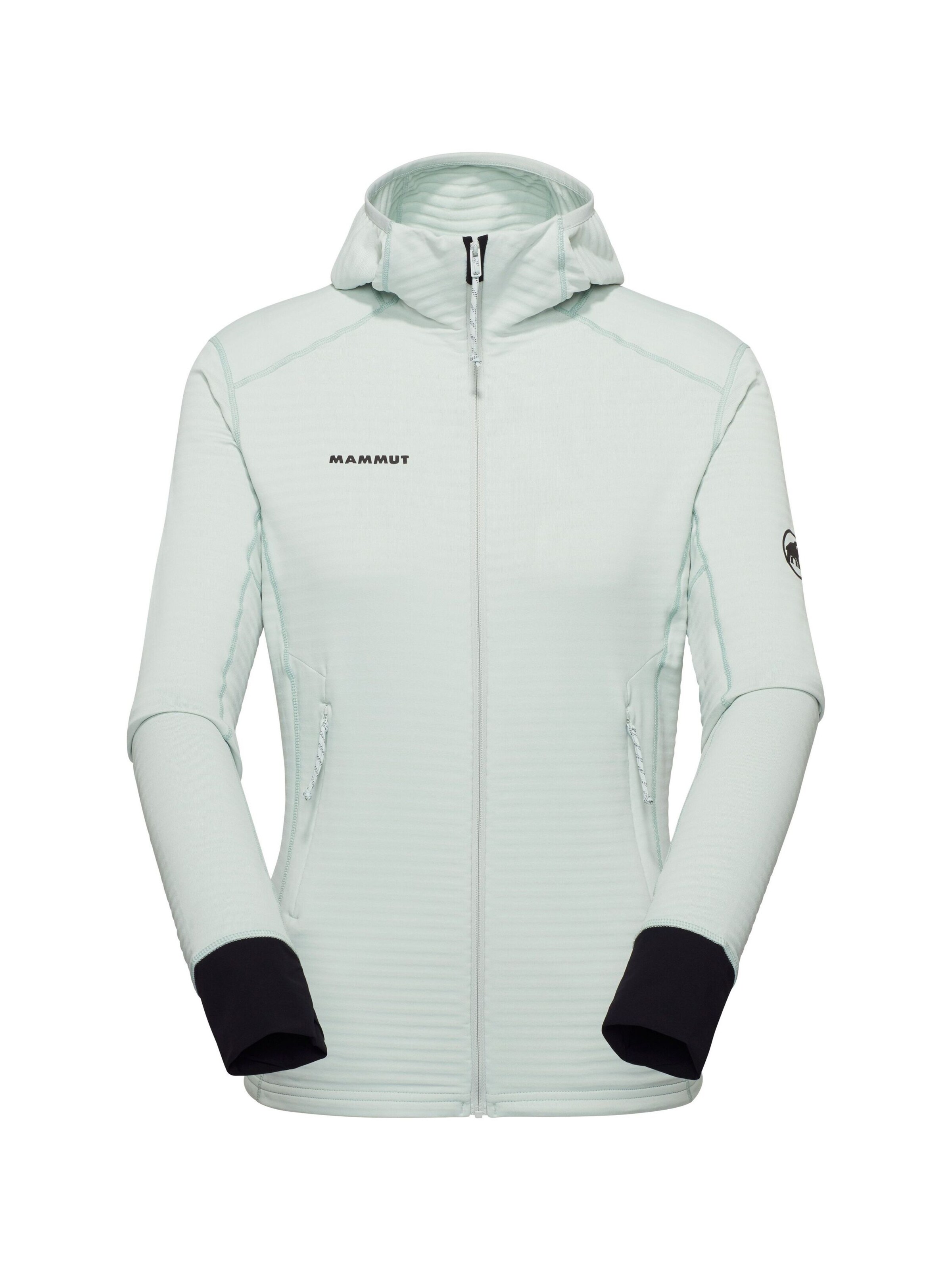 MAMMUT Midlayer Jacke ‘Taiss Light’ mit Kapuze in Grün: Vorderseite