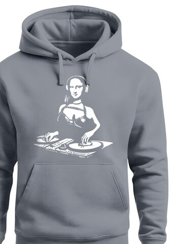 Neverless Sweatshirt 'Mona Lisa DJ' in Grey