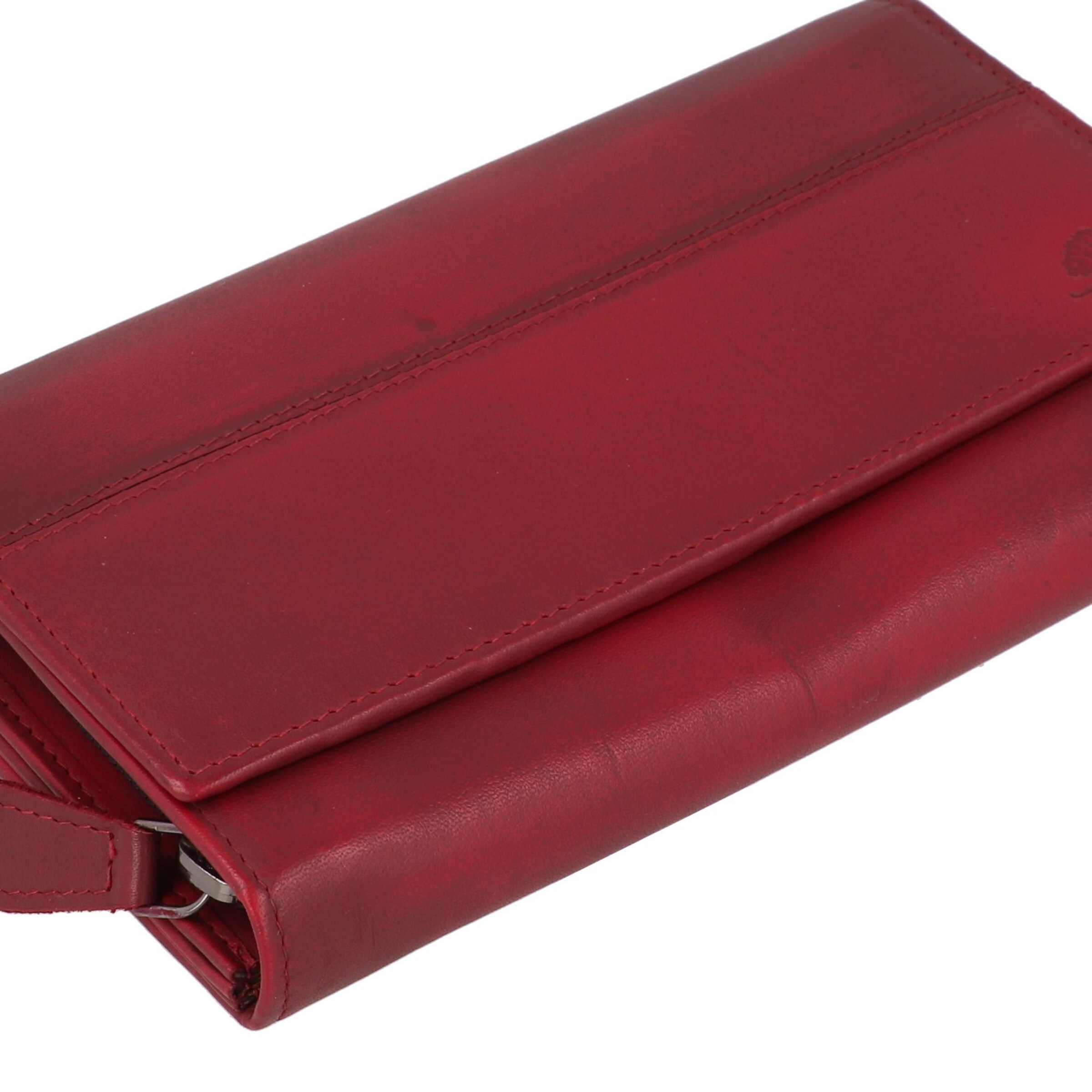 Porte-monnaies 'Destressed' GREENBURRY en rouge