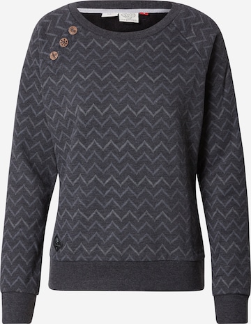 Ragwear - Sudadera 'DARIA CHEVRON' en negro: frente