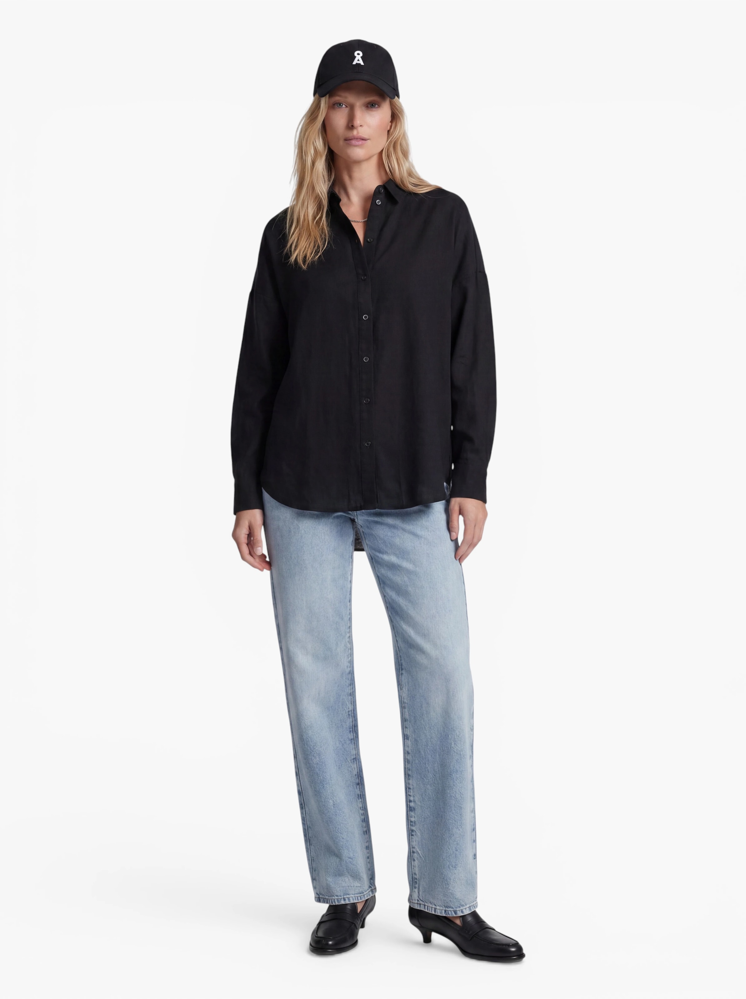 SELECTED FEMME Bluzka 'SLFLINNIE-NOVA' w kolorze czarny