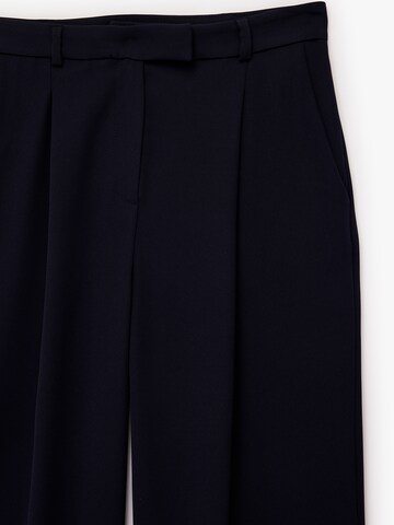 Koton Flared Pleat-front trousers in Blue