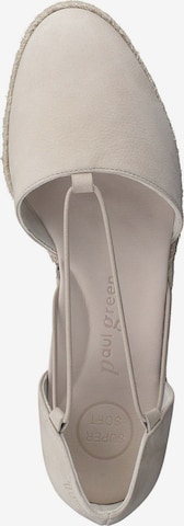 Paul Green Ballet Flats with Strap in Beige