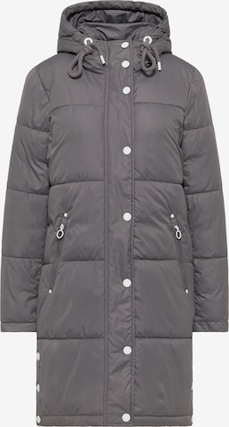 DreiMaster Maritim Winter Coat in Grey: front