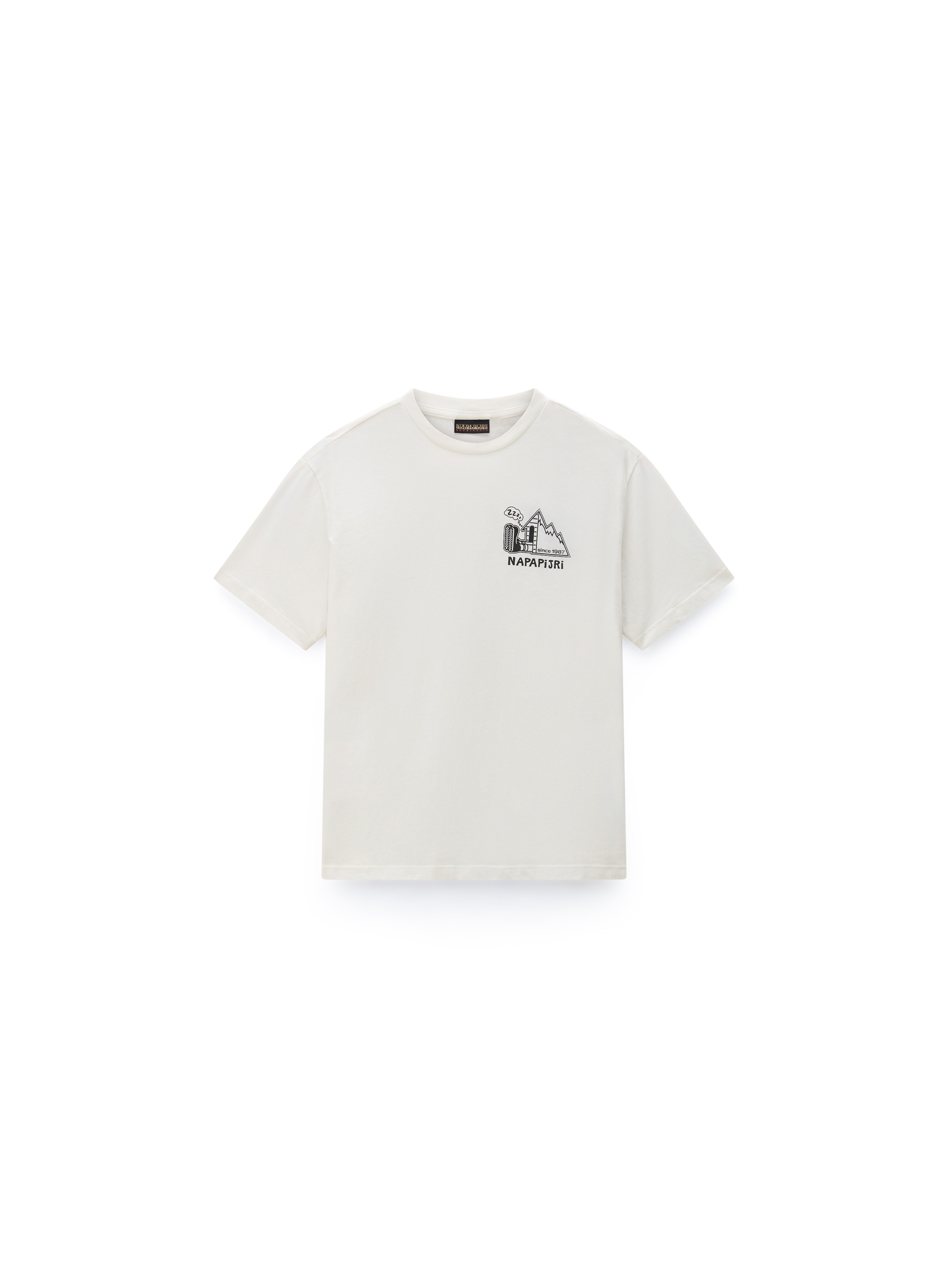 NAPAPIJRI Camiseta 'S-Acadia' en 170-176 en negro / blanco lana, Vista del producto
