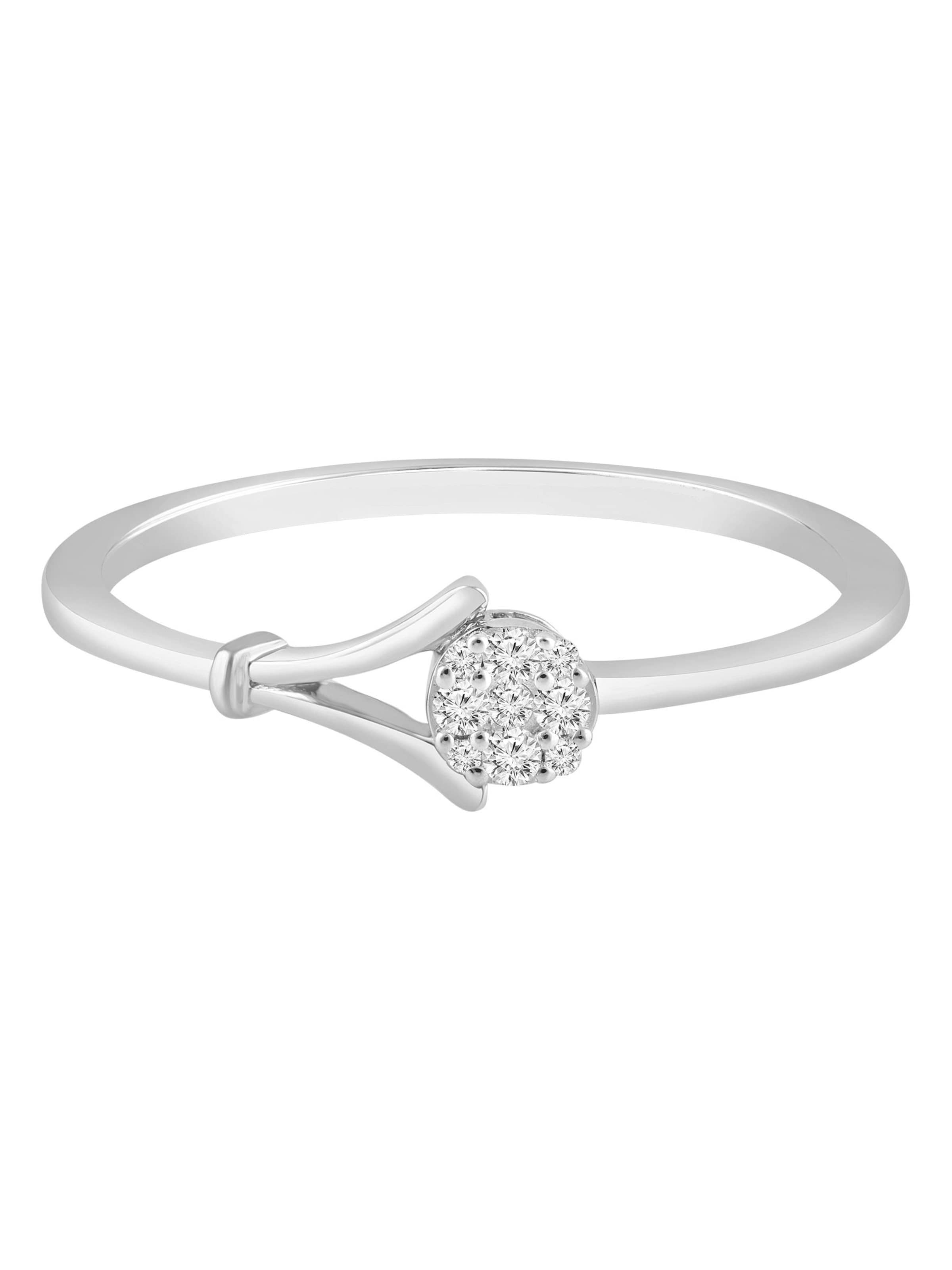 Diamant Exquis Ring in Silver: front