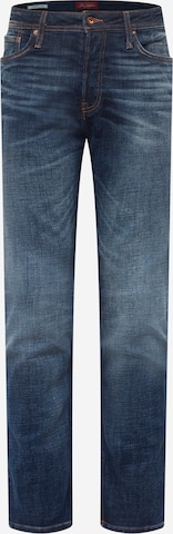 Jeans 'Mike' de la JACK & JONES pe albastru: față