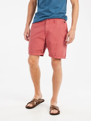 PROTEST Regular Trousers 'PRTComie' in Red