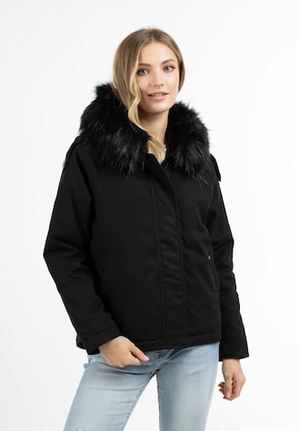 DreiMaster Vintage Winter Jacket in Black: front