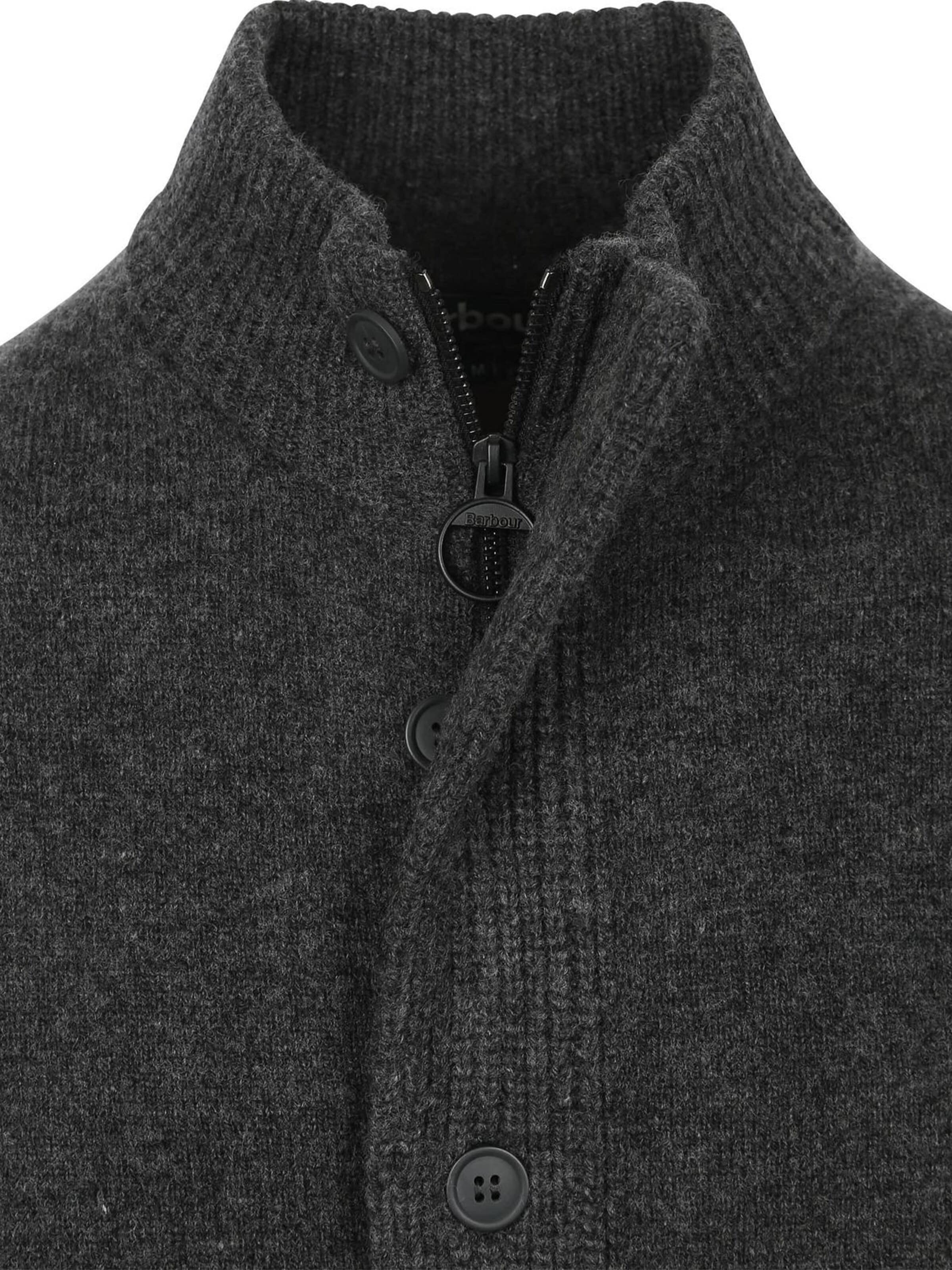 Barbour Knit Cardigan in Grey