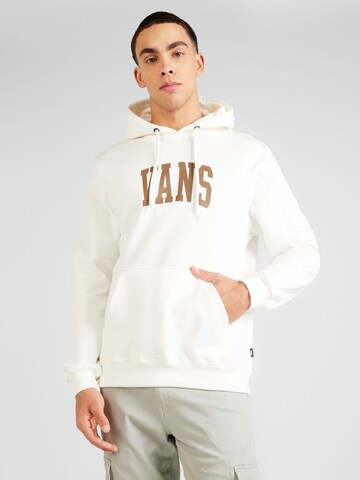 VANS - Sweatshirt 'ARCHED PO' em branco: frente