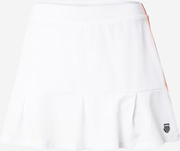 K-Swiss Performance Športová sukňa 'HYPERCOURT' - biela: predná strana