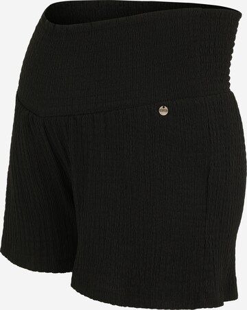 LOVE2WAIT Regular Shorts 'Crepe' in Schwarz: predná strana