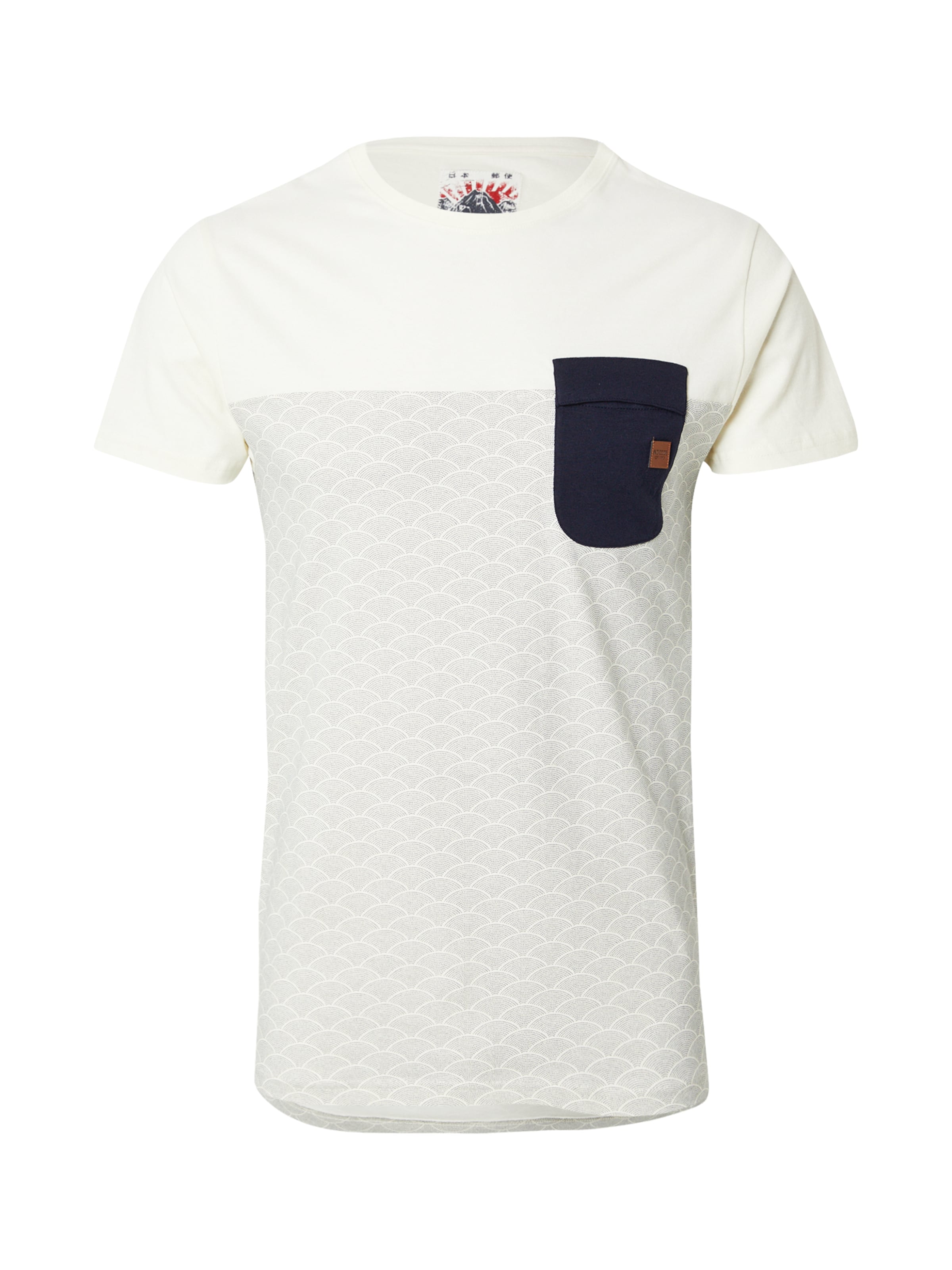 INDICODE JEANS Μπλουζάκι 'Alford' σε λευκό: μπροστά