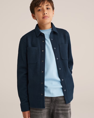 WE Fashion Between-Season Jacket in Blue: front