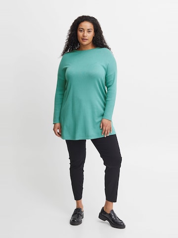 Fransa Curve Knit dress 'Blume' in Blue