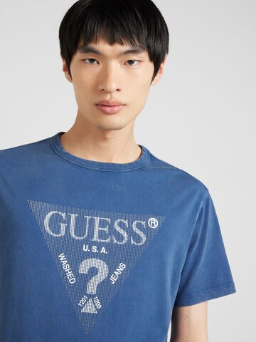 GUESS T-Shirt in Blau