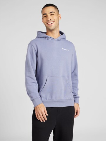 Champion Authentic Athletic Apparel Суичър в синьо: отпред