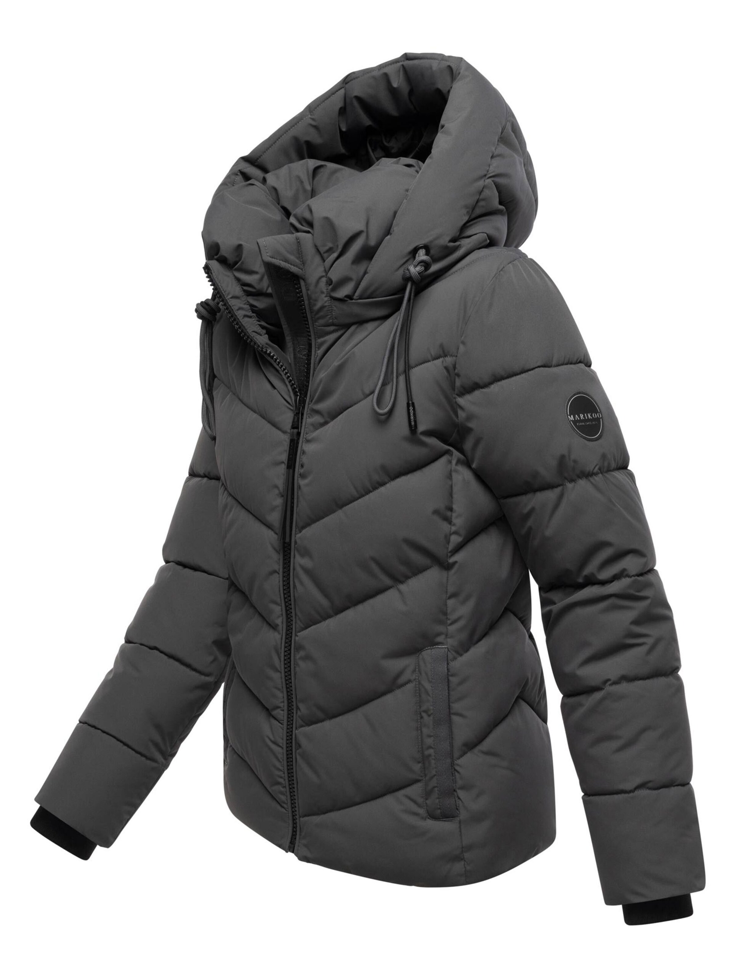 MARIKOO Winter jacket 'Sahnemausii' in Grey