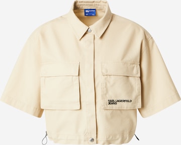 Camicia da donna 'UTILITY' di KARL LAGERFELD JEANS in beige: frontale