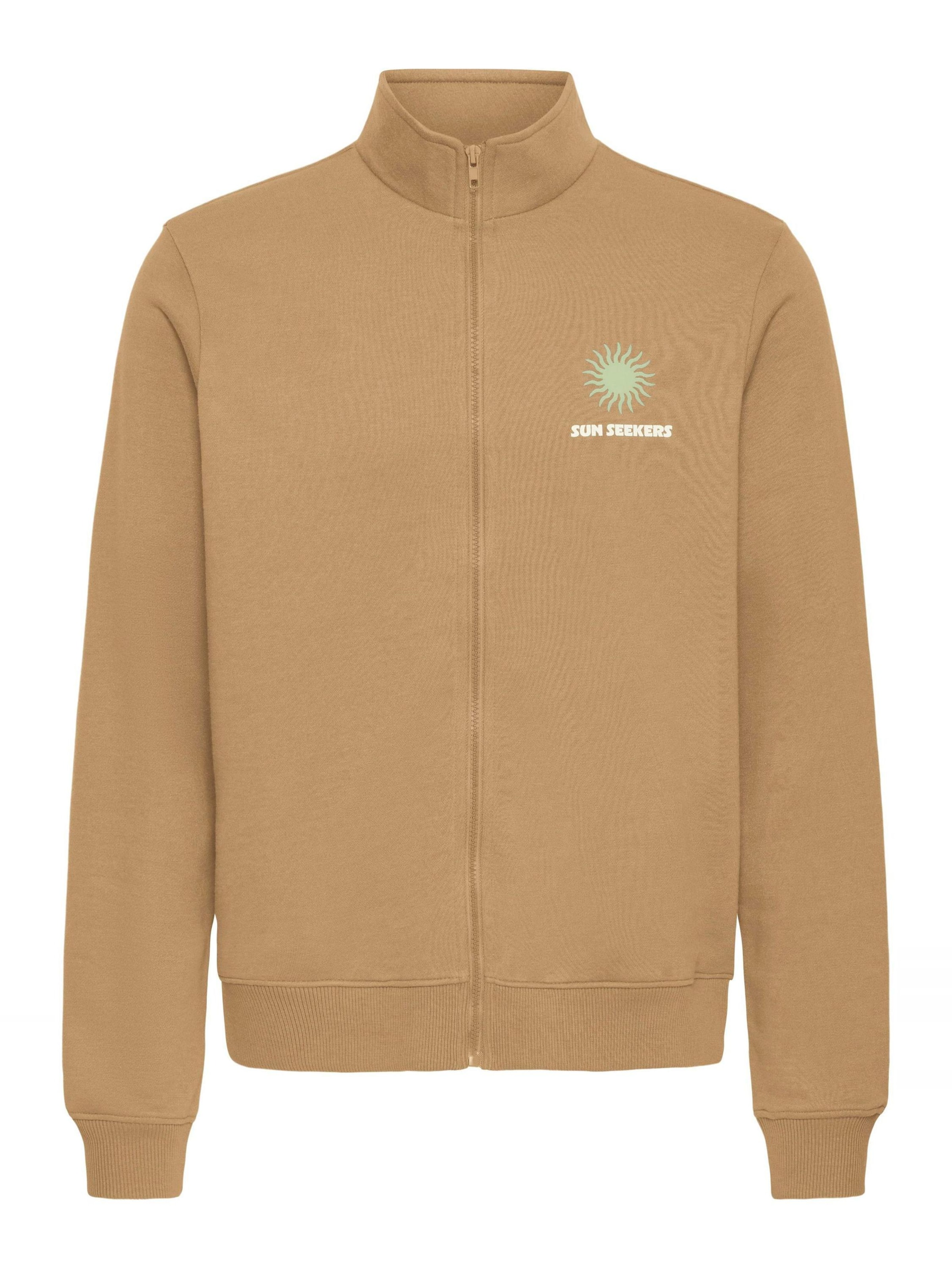 BLEND - Sudadera con cremallera ' BHKonsta ' en marrón: frente