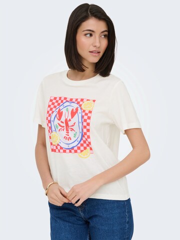 balta JDY Marškinėliai 'JDYLIMA': priekis