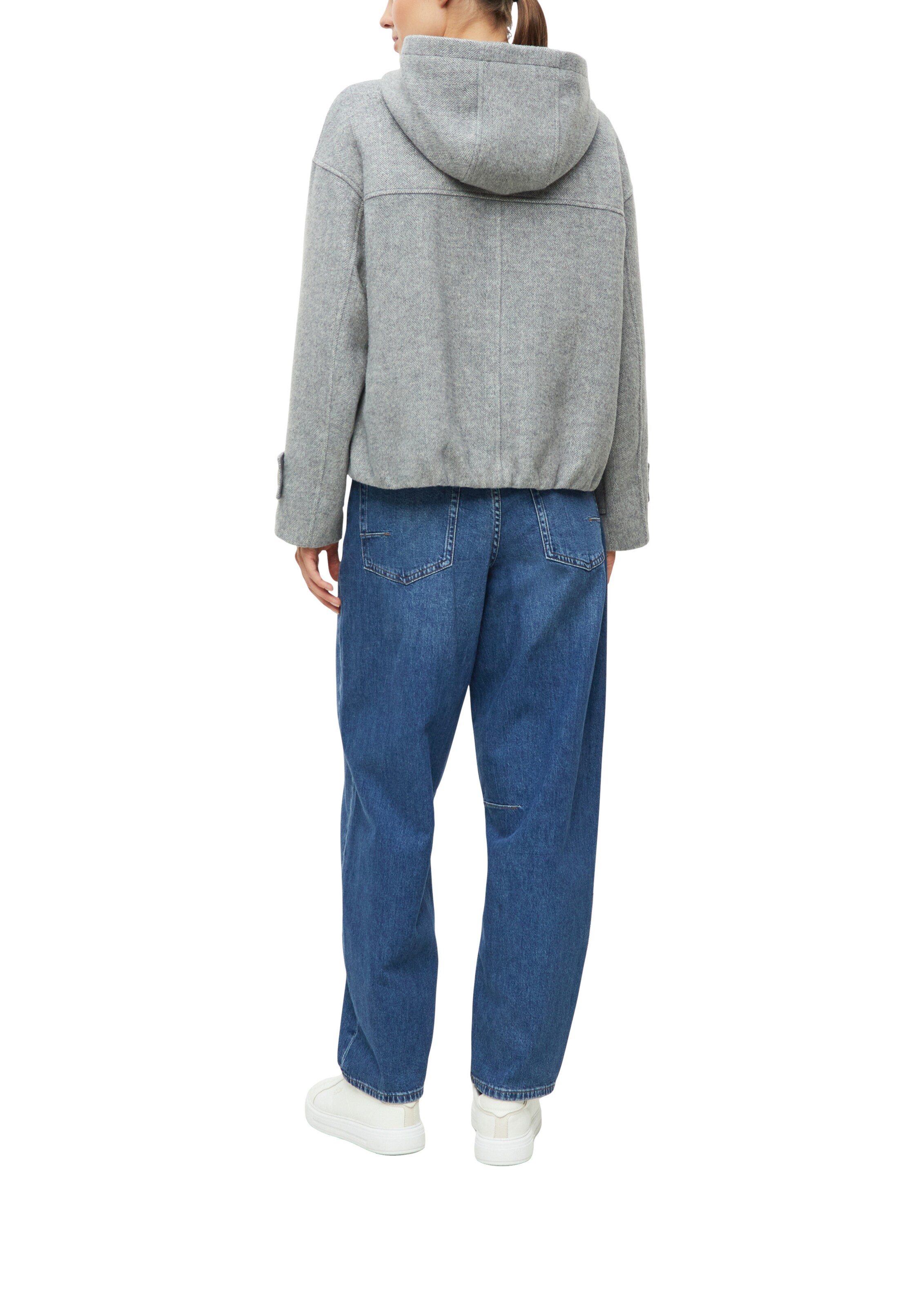 Manteau mi-saison s.Oliver en gris : derrière