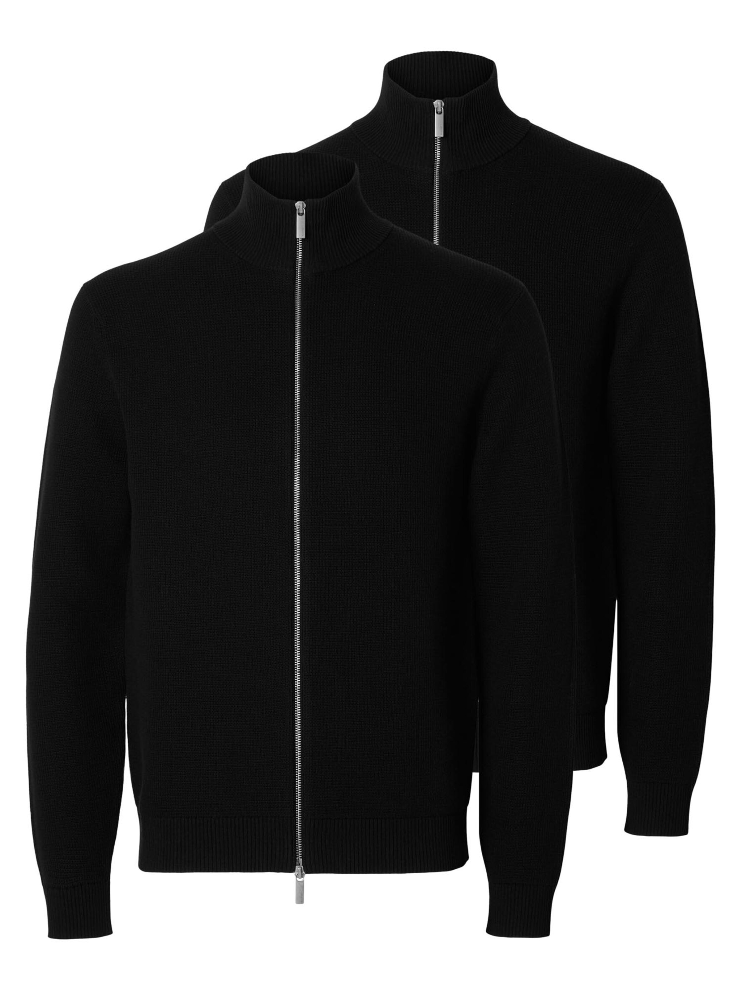 SELECTED Knit cardigan 'Dane' in Black: front