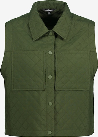 Ulla Popken Vest in Green: front