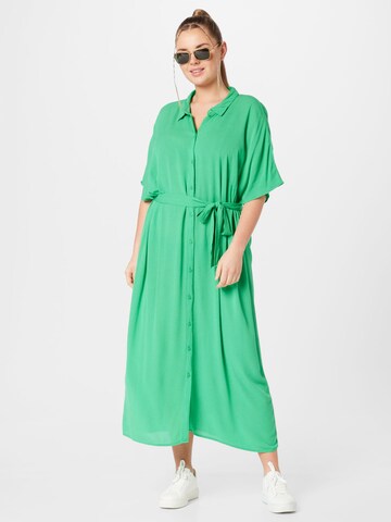 Vero Moda Curve Shirt dress 'MENNY' in Green