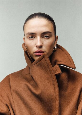 MANGO Mantel 'Love' in Braun