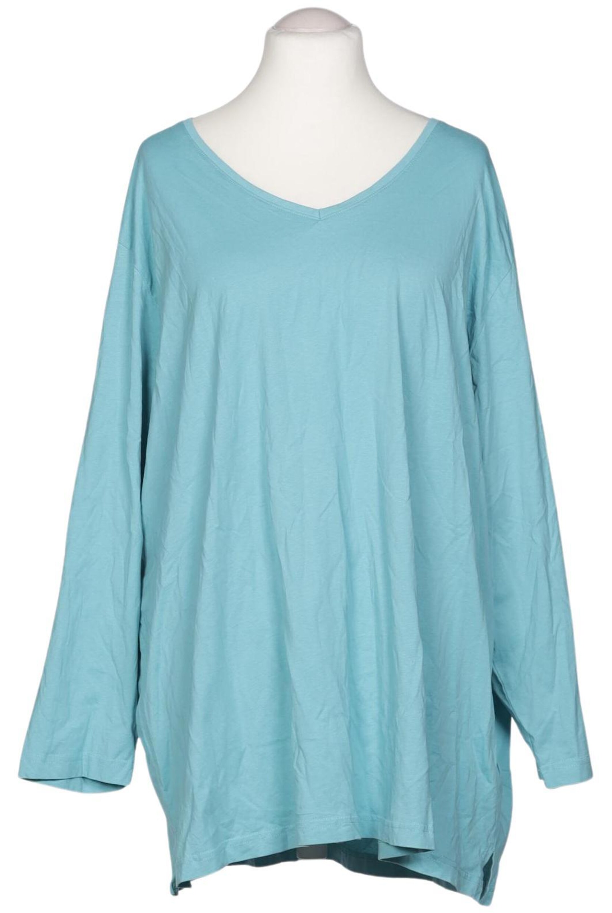 Ulla Popken Langarmshirt 9XL in Blau: Vorderseite