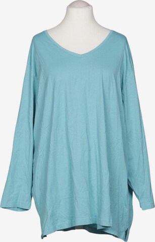 Ulla Popken Langarmshirt 9XL in Blau: Vorderseite