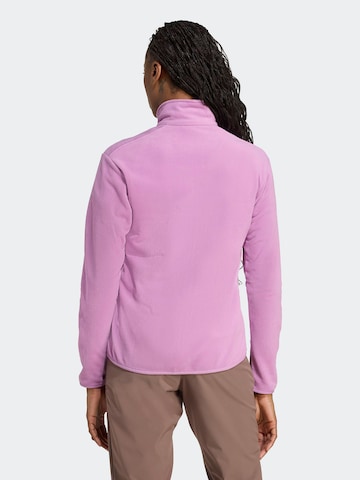 ADIDAS TERREX Athletic Fleece Jacket 'Multi Essentials' in Purple