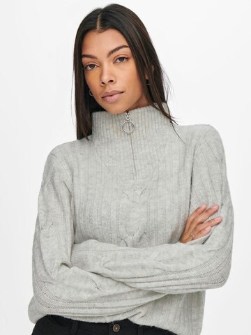 JDY Pullover 'Andrea' in Grau