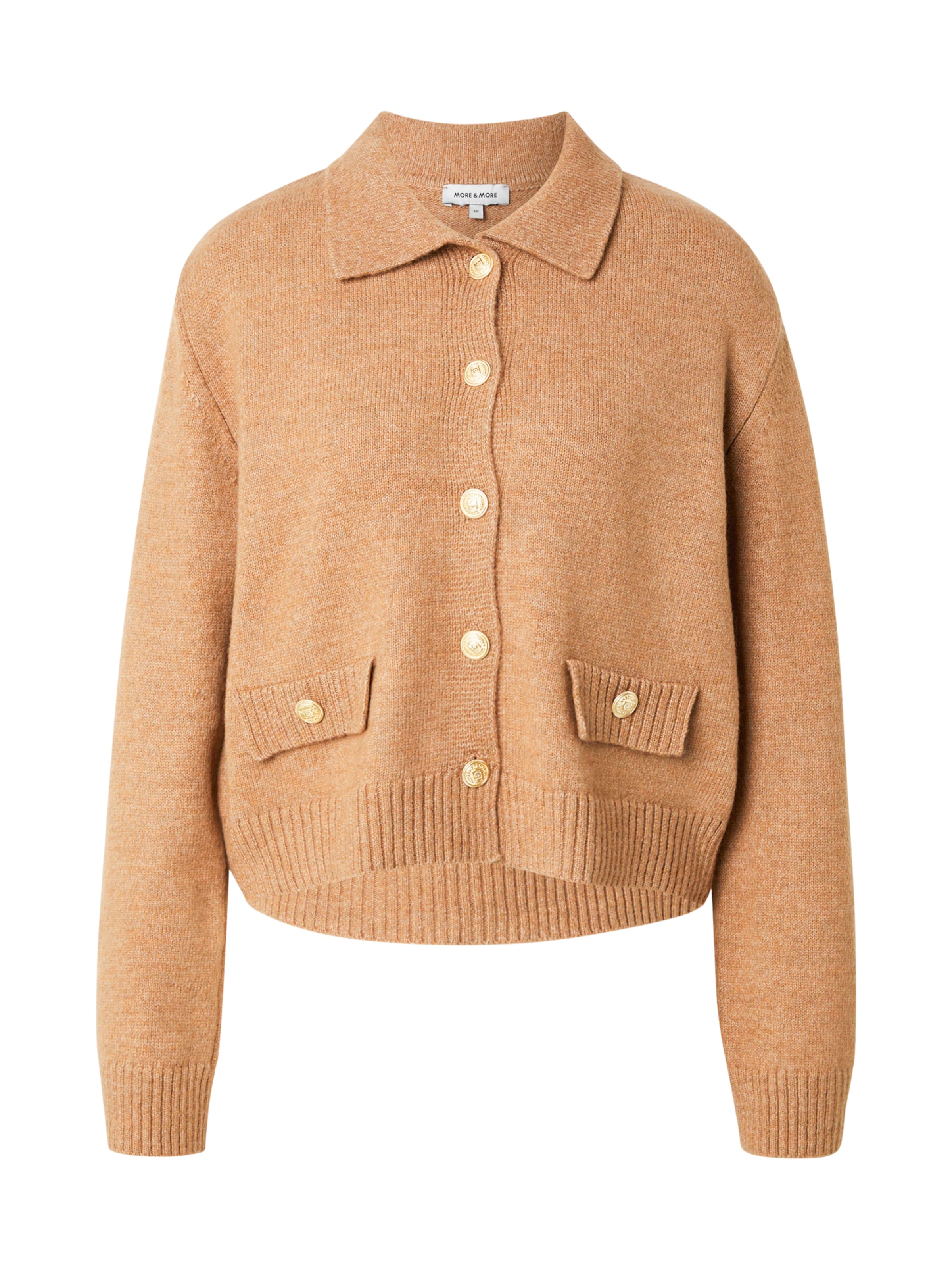 MORE & MORE - Casaco de malha em bege: frente