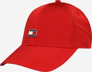 Tommy Jeans Cap in Red: front