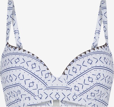 LingaDore Hauts de bikini en bleu nuit / blanc, Vue avec produit