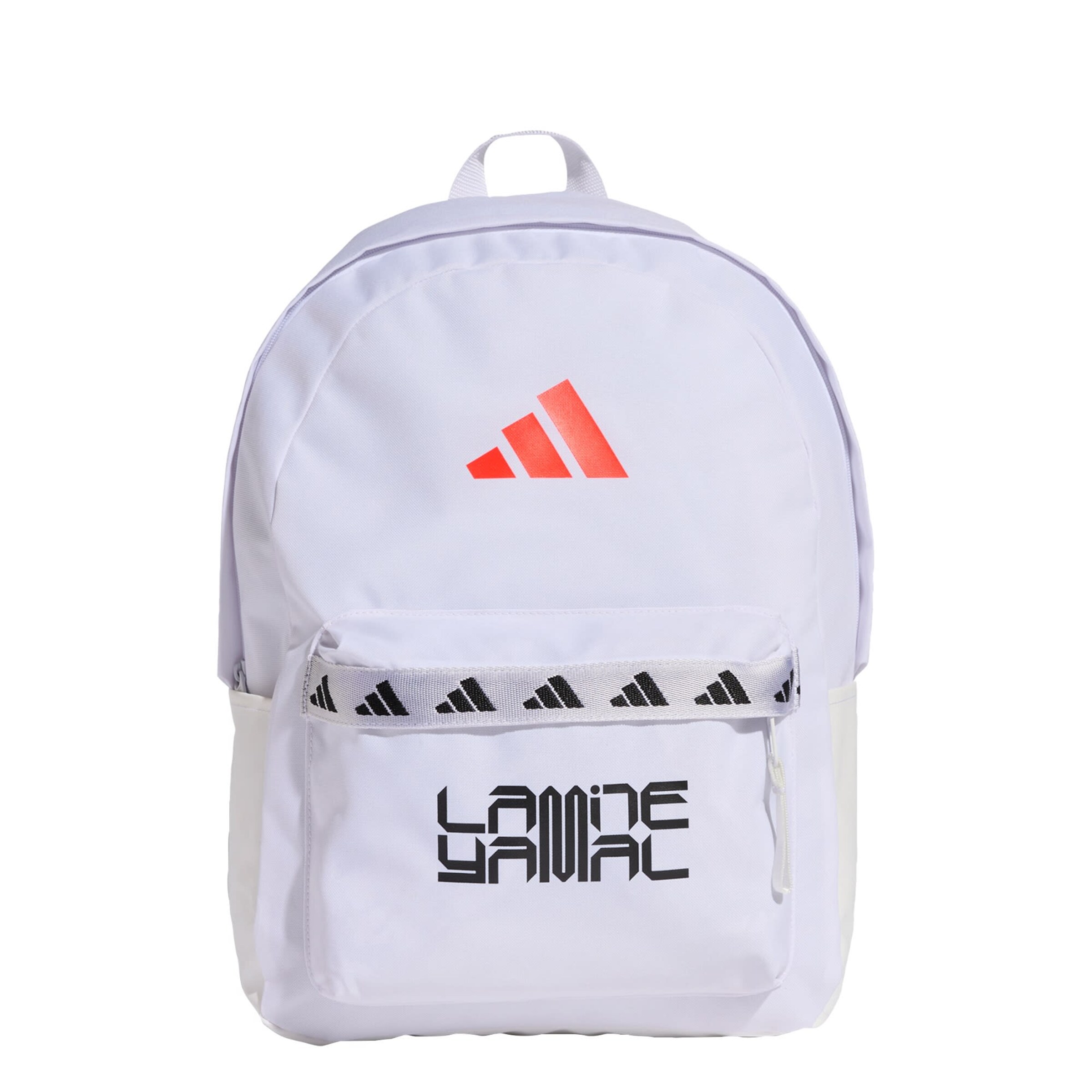 ADIDAS PERFORMANCE Sportrucksack 'Classic Tape Lamine Yamal' in dunkelrot / schwarz / weiß, Produktansicht