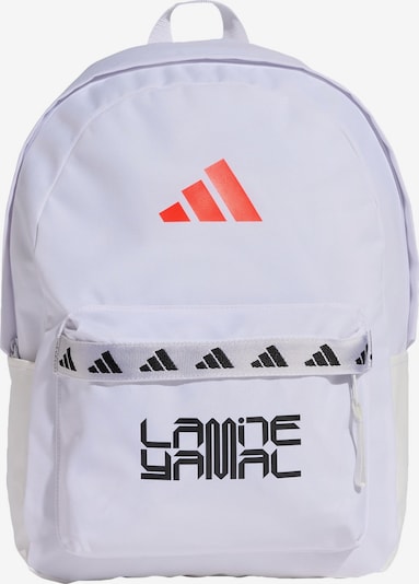 ADIDAS PERFORMANCE Sportrucksack 'Classic Tape Lamine Yamal' in dunkelrot / schwarz / weiß, Produktansicht