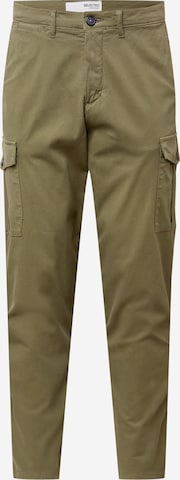 SELECTED HOMME Cargobroek 'Wick' in Groen: voorkant