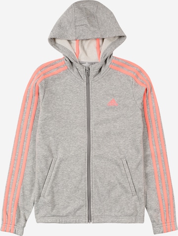 ADIDAS SPORTSWEAR Sports sweat jacket in Grey: front