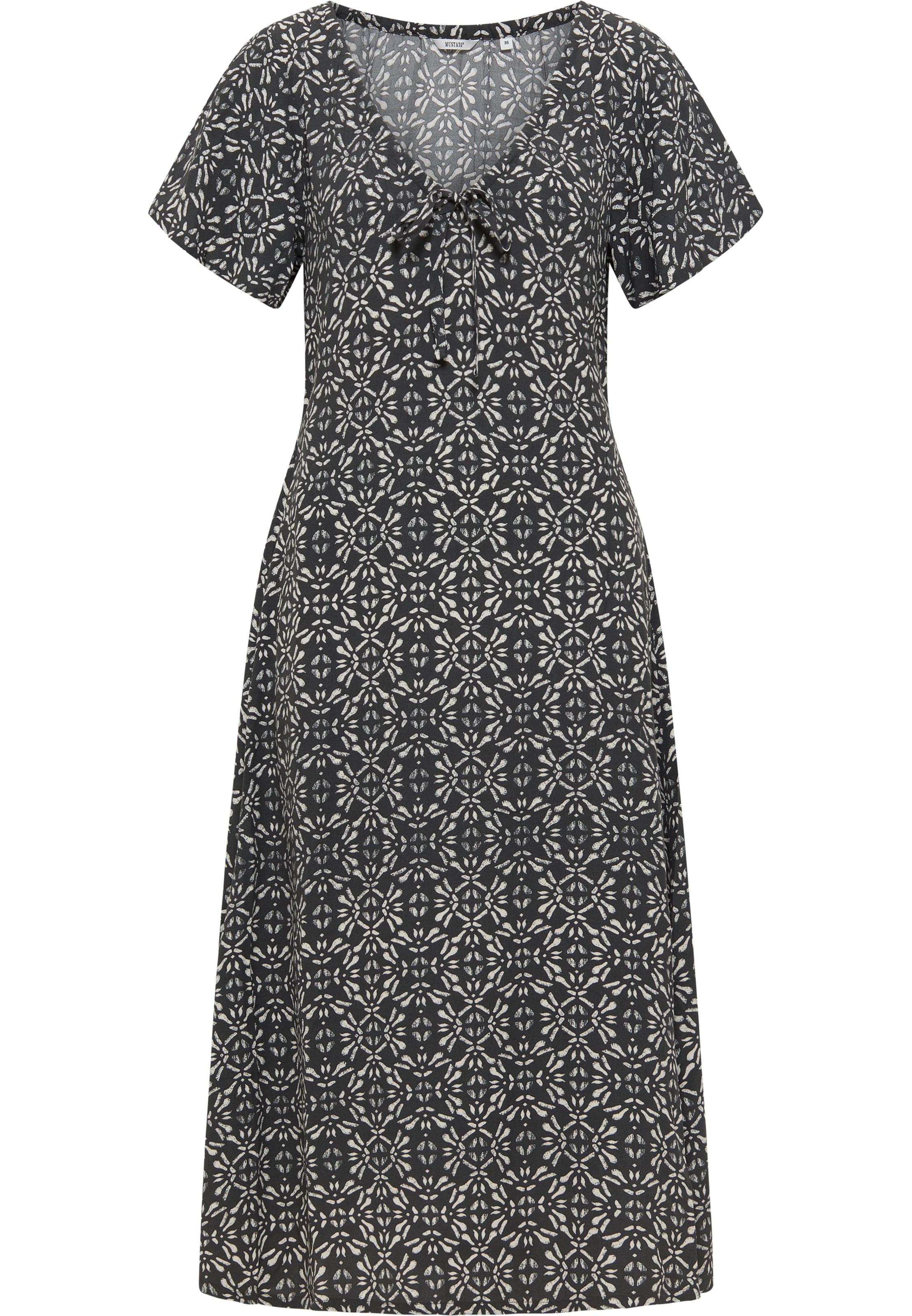 MUSTANG Sommerkleid in Schwarz: Vorderseite