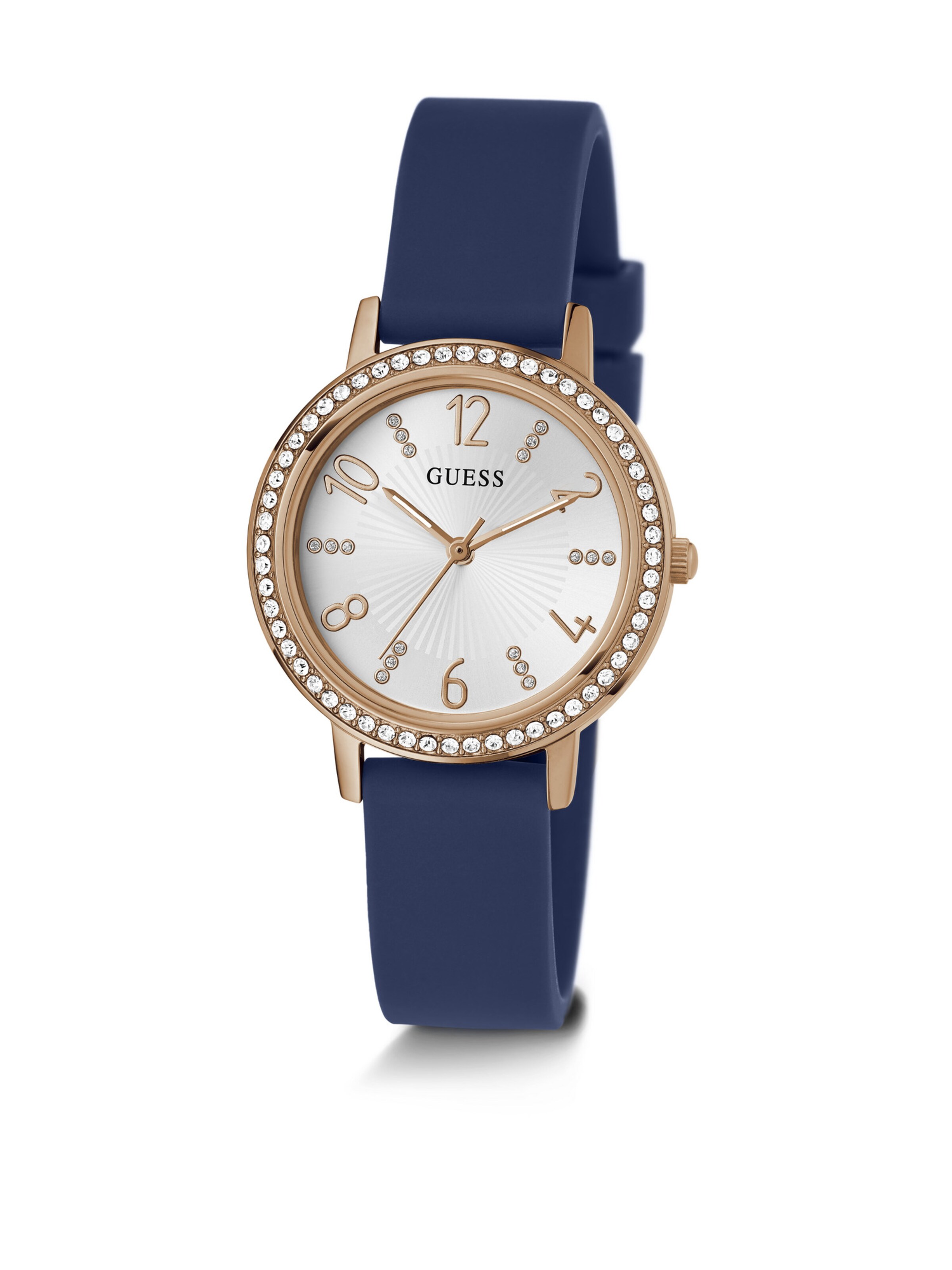 GUESS Analoguhr 'TRI LUXE' in Blau