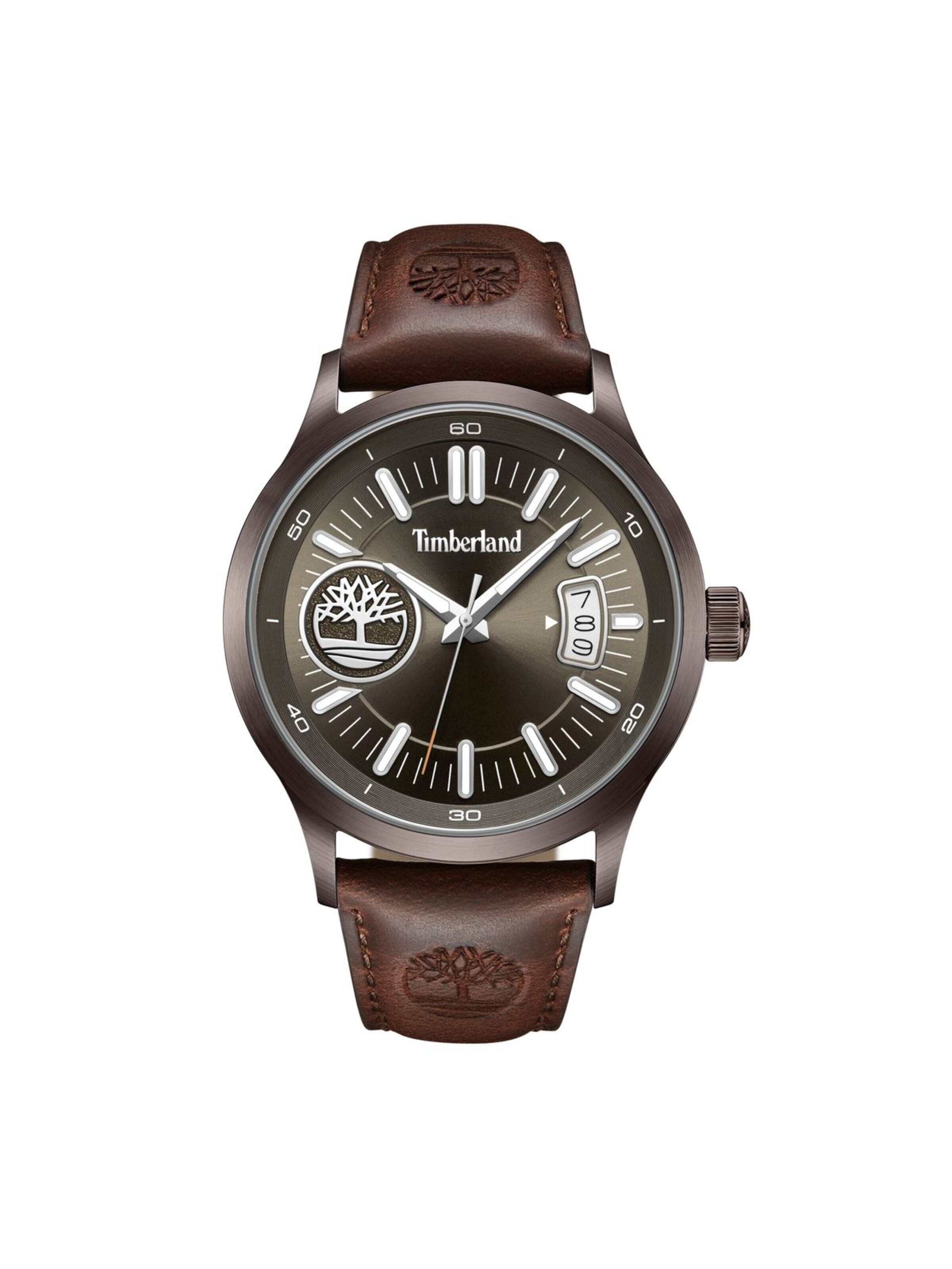 Montre à affichage analogique TIMBERLAND en marron : devant