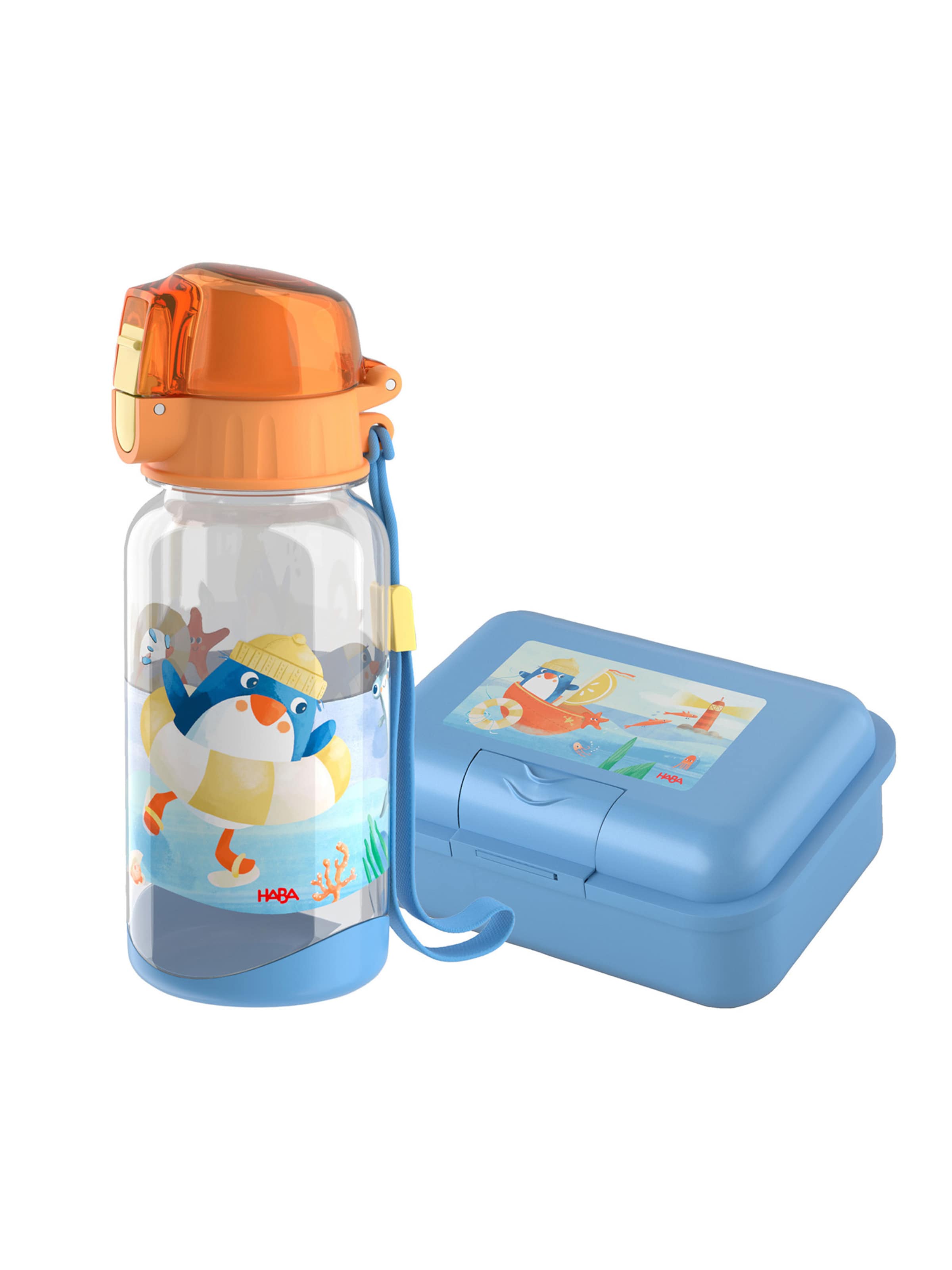 HABA Game ' Trinkflasche & Brotdose im Doppelpack ' in Mixed colours: front